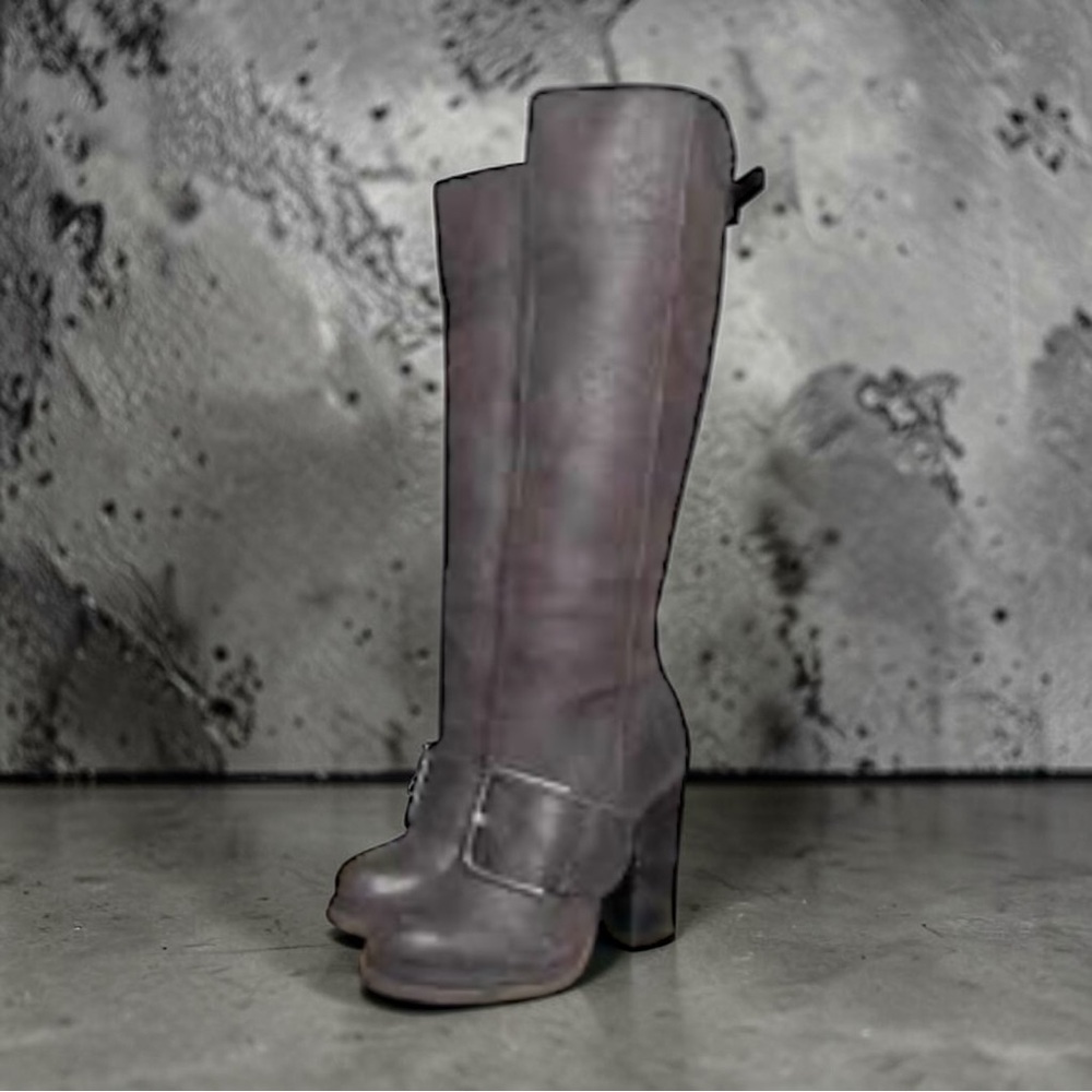 NINE WEST VINTAGE AMERICA grey Knee-Hi boots sz 9.5